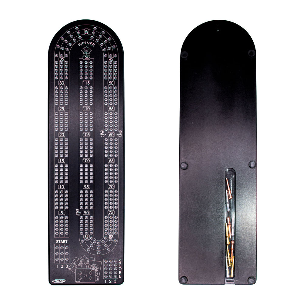 Kodiak CNC Billet Aluminum Cribbage Board Black